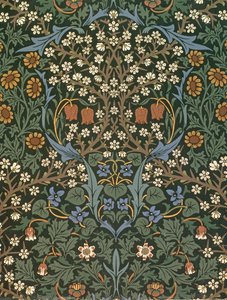Blackthorn wallpaper, designed by William Morris, 1892 by William Morris